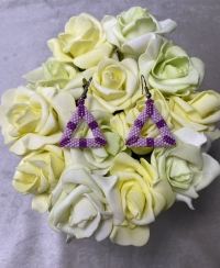 Háromszög lógós fülbevaló